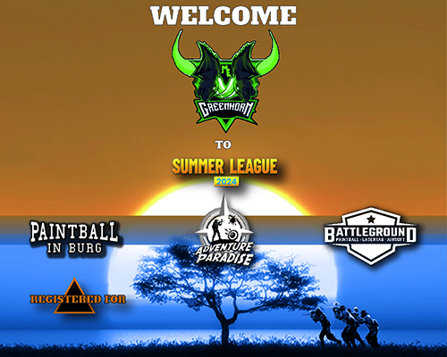 Welcome Greenhorn to the Summer League 2024 / Field Paintball Burg